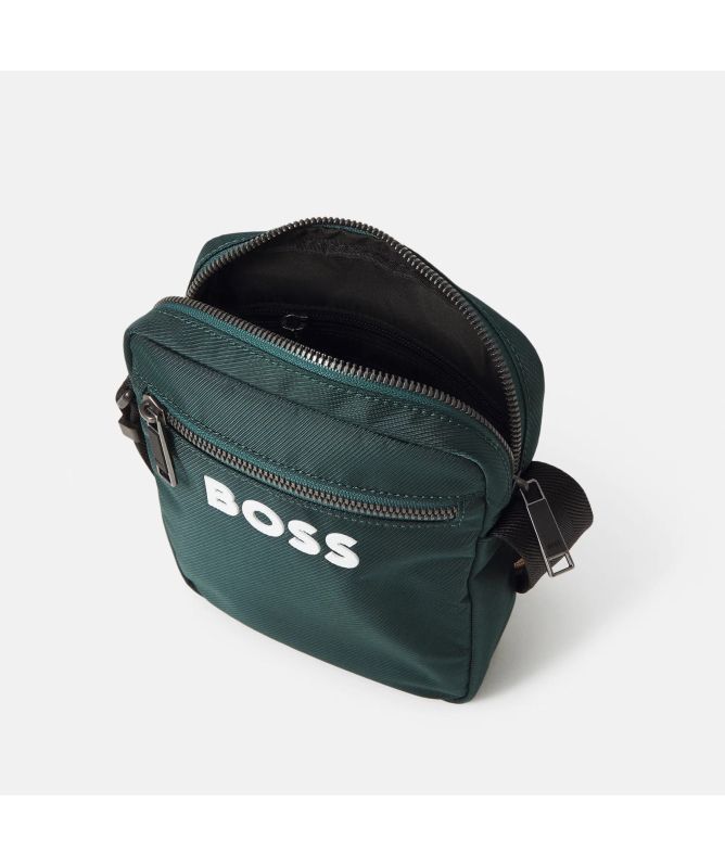 ショルダーバッグ BOSS Men Shoulder bag Green 50511961 376 BOSS Catch 3.0 Zip Bag | Green-50511961-385 -kular fashion