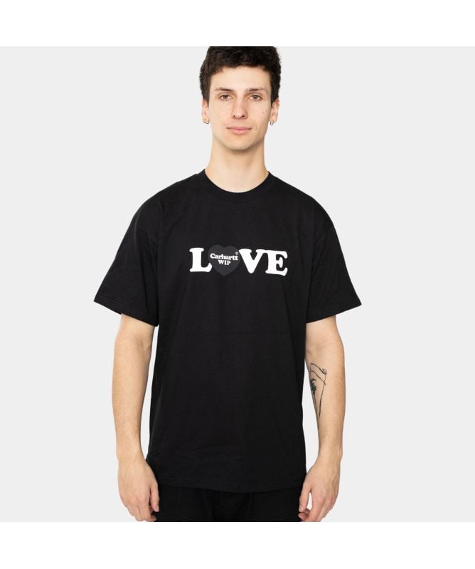 Carhartt WIP LOVE Tシャツ 半袖 ロゴ White Black 送料込み Carhartt WIP Relaxed Fit Love T-Shirt | White-I032179-02