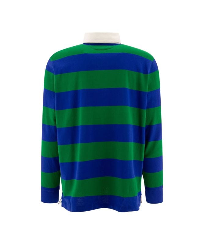 Polo Ralph Lauren Stripe Rugby Polo Sweatshirt | green