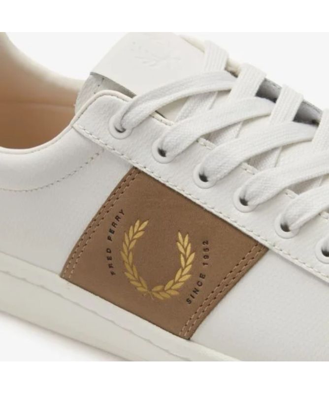 Fred Perry■B721 Pique Embossed Leather ■送料込 B721 Leather(230 567：WHITE / NAVY): | FRED PERRY JAPAN