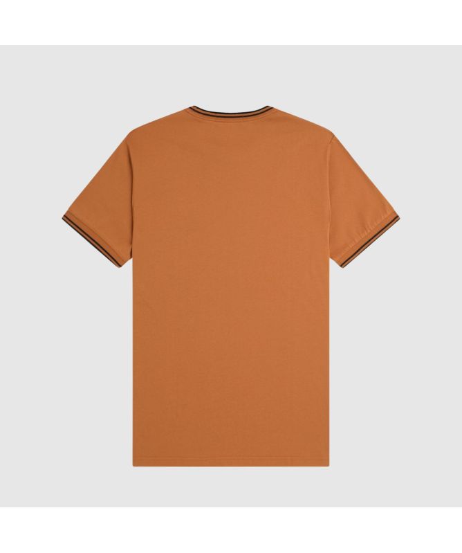 Tシャツ・カットソー FRED PERRY Men T Shirts FPM351949 BROWN Fred Perry brown t-shirt