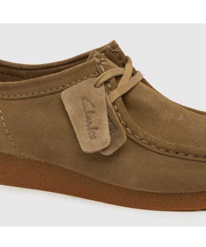 Clarks Originals Wallabee Evo Boot Stivali Uomo, Suede Dark Sand, Taglia 44.5 EU, Suola Crepe