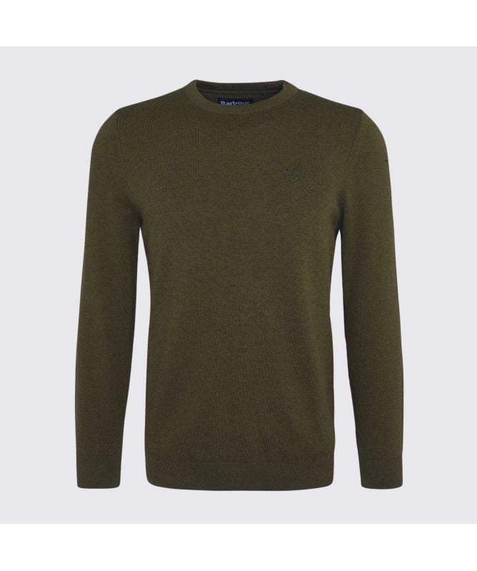 (取寄) バブアー メンズ ピマ コットン クルーネック セーター Barbour men Pima Cotton Crewneck Sweater Charcoal Barbour | Men's Crew-neck Cotton Jumper | Jumpers | Cruise