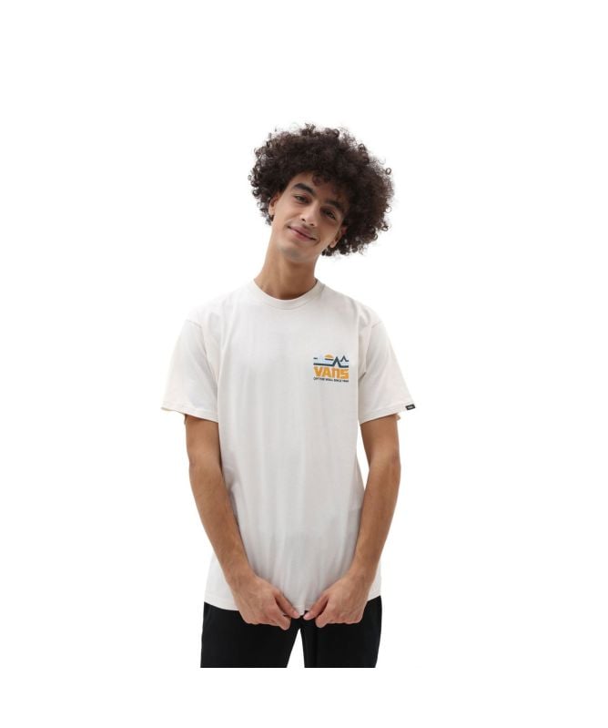 国内配送 VANS CHCKET FLAGS TEE WHITE Vans Workwear Logo T-Shirt 'White Black' VN000GQCFS8