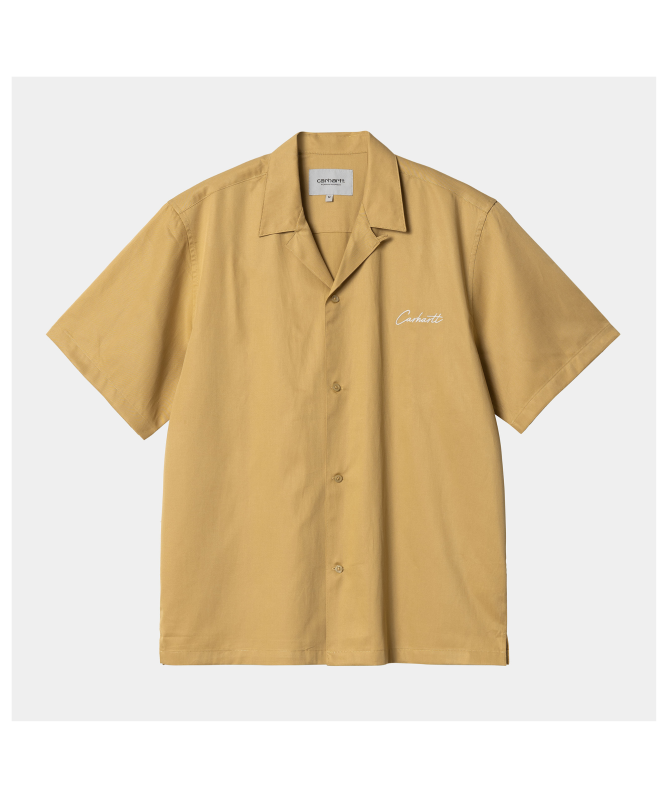 Carhartt Wip Men's Delray Tencel and Cotton Shirt Black