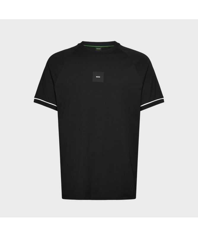 Tシャツ・カットソー BOSS Men T-shirt Black 50539106 001 Boss Tee 10 Crew Neck T-Shirt in blue-50519368-498-pink-531