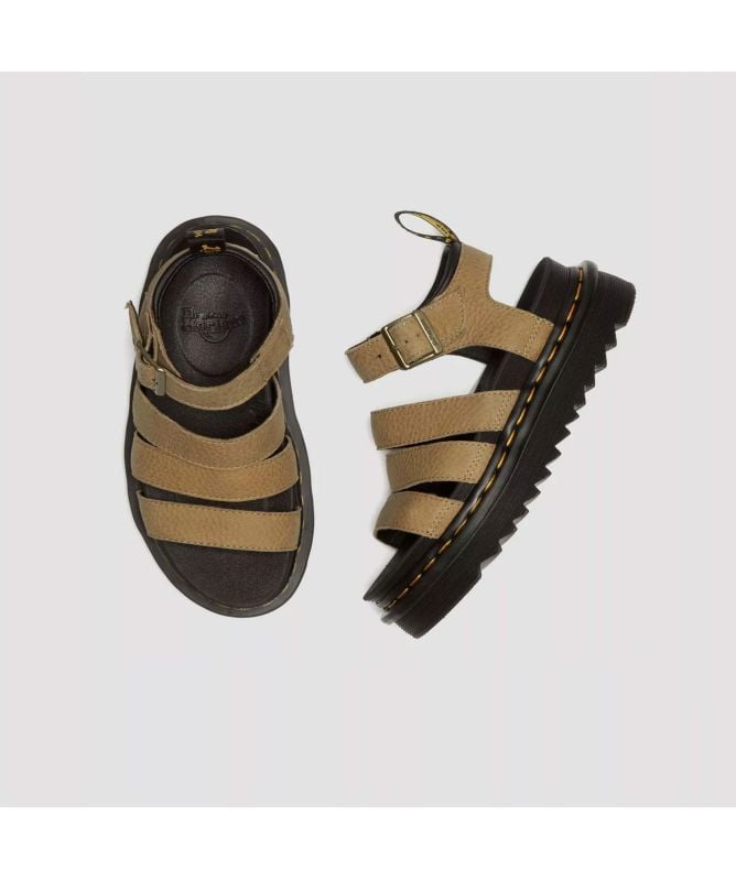 Dr Martens★BLAIRE TUMBLED NUBUCK LEATHER★SAVANNAH TAN Dr. Martens Savannah Tan Tumbled Nubuck Blaire Sandals