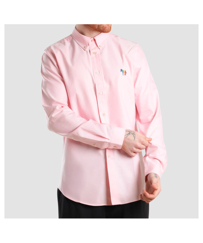 Paul Smith Tailored Fit Zebra Shirt | Blue - M2R-599R-P22347