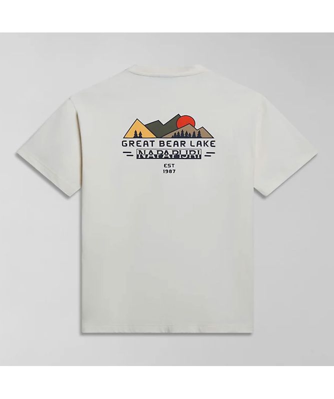 napapijri S Tahi T-Shirt in white whisper np0a4hqan1a1