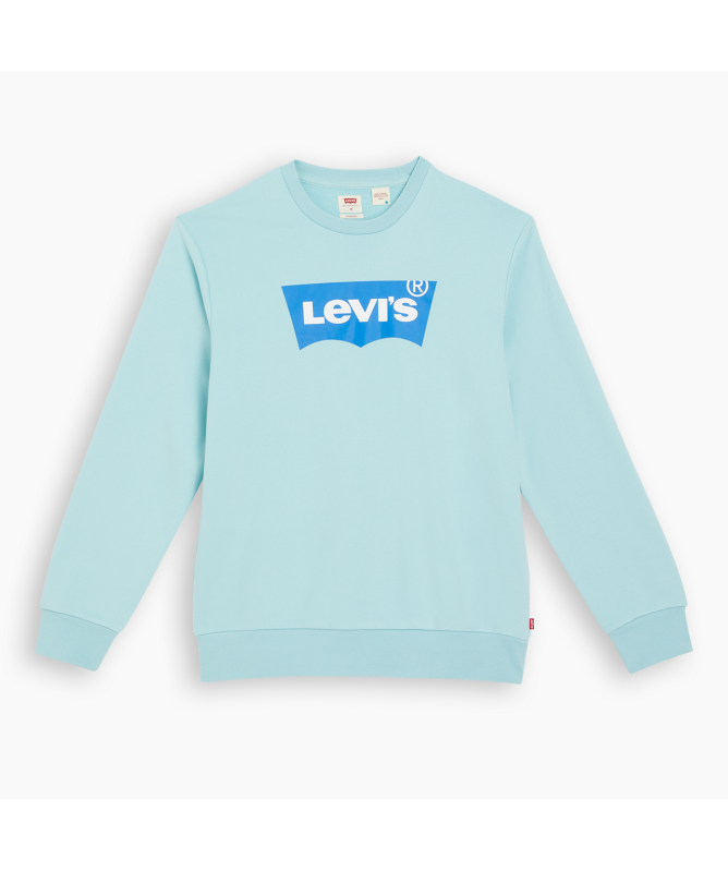 Levi Standard Graphic Crewneck Sweatshirt | Pastel Turquoise