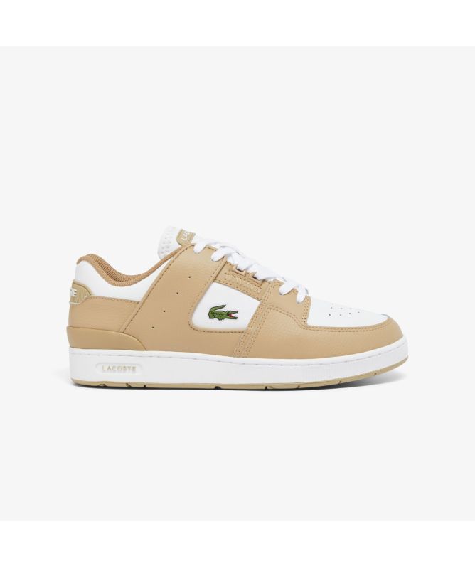 lacoste white and gold shoes