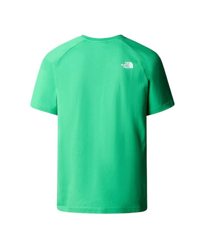 The North Face Raglan Redbox T-Shirt emerald NF0A87NJPO8 at