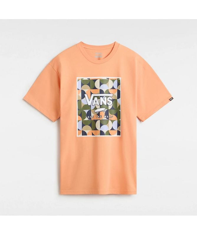 Vans Classic Print Box Men's Tee in blue-VN0A5E7YCZI-orange