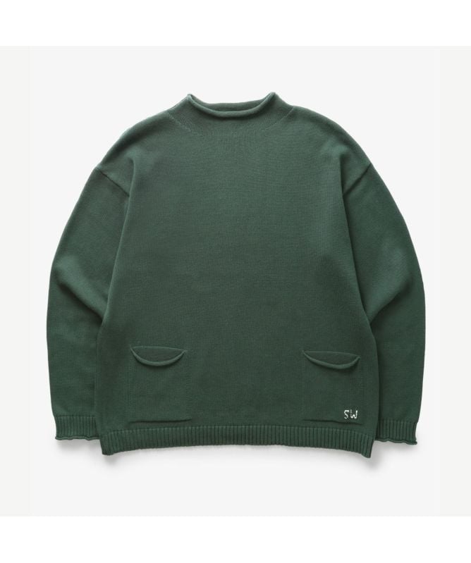Service Works Mock Smock Jumper | Navy-SW-AW24-1058S-Green