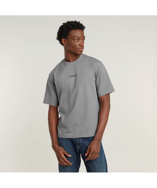 G-Star Oversize Fit Center Chest Logo T-Shirt | Navy-D24780
