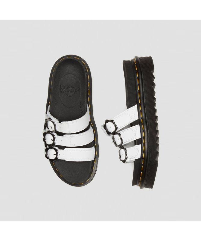 Zapatillas Mujer Dr. Martens Blaire Slide Flwr Slide Sandal Black (DM27785001