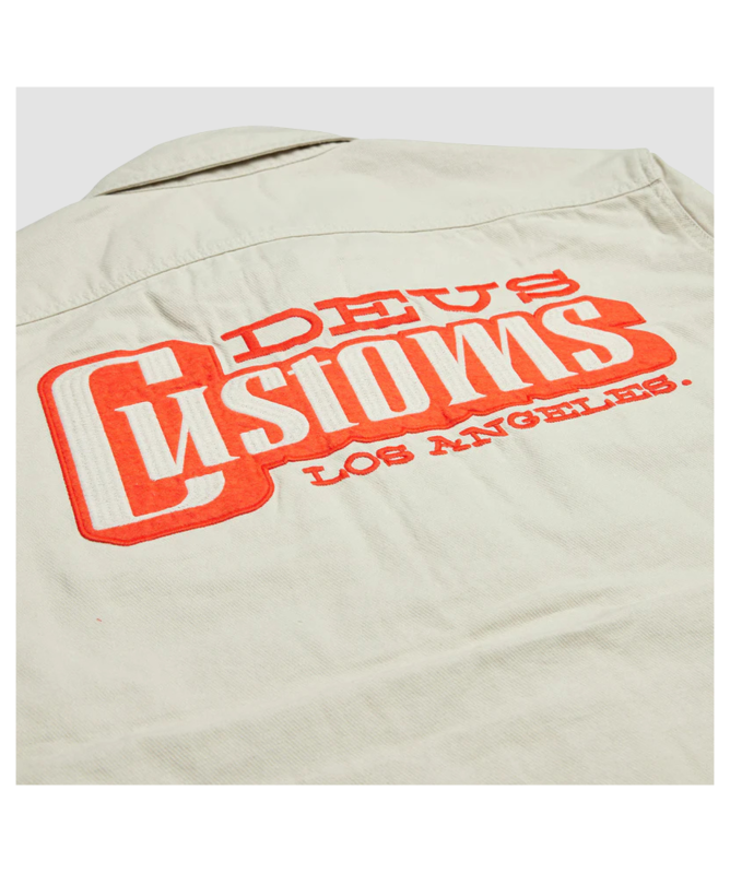 Deus Ex Machina Men's Stripes Overshirt | Cream - DMP245244-DWH