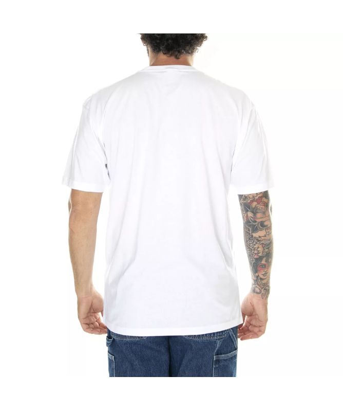Vans Left Chest II T-Shirt | White-VN0A7TLGWHT-Green-G2LN