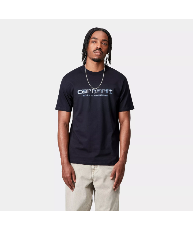 ★ドイツ発*carhartt WIP*新作*Solar Chrome Script Tシャツ/B★ Carhartt WIP Solar Chrome Script T-Shirt | Black
