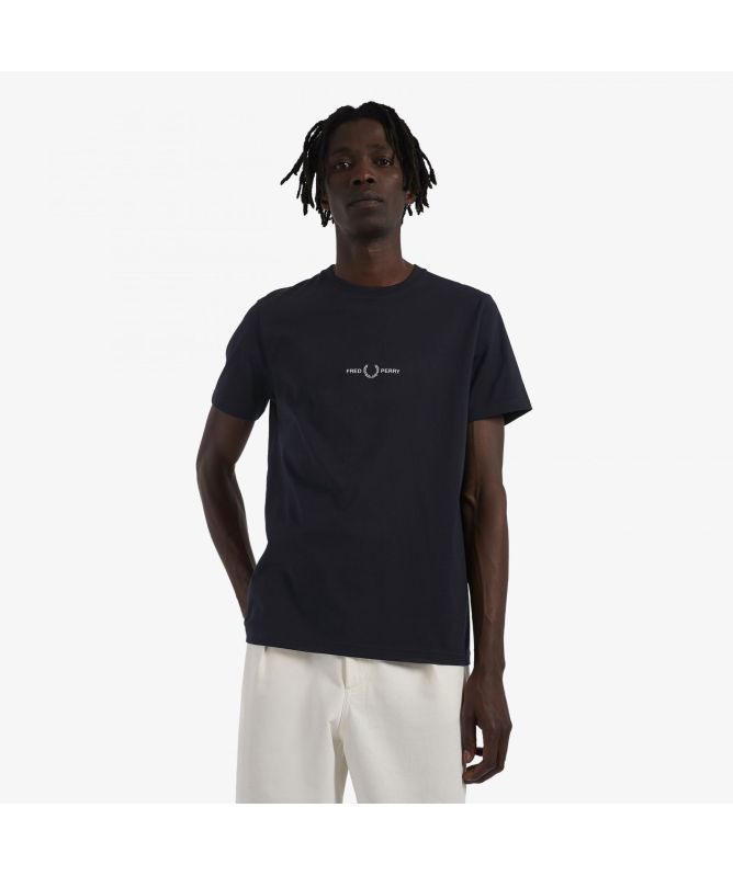 Tシャツ・カットソー FRED PERRY [Sport] Crew Neck T-Shirt 5JH349 Fred Perry Crew Neck Embroidered T-Shirt | White-M4580-100