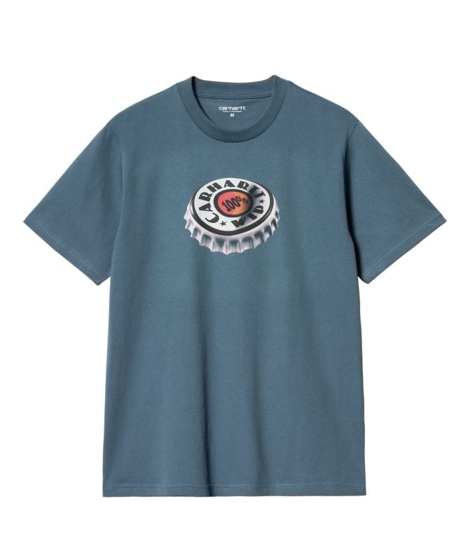 ★2024SS新作★CARHARTT★S/S BOTTLE CAP T-SHIRT Carhartt WIP Bottle Cap Mens T-Shirt - IO33179