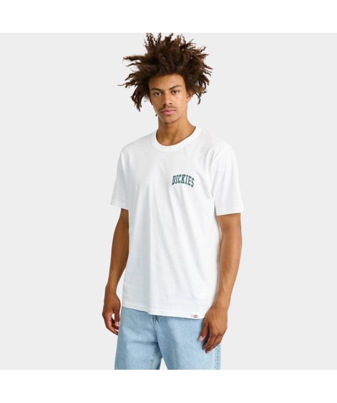 Dickies Aitkin Chest Logo T-Shirt | Green-DK0A4Y80J951-White