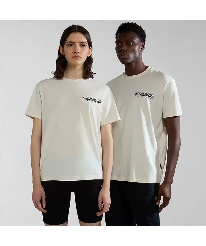 送料込★NAPAPIJRI★半袖Tシャツ S-Iceberg Tシャツ napapijri S Tahi T-Shirt in white whisper np0a4hqan1a1