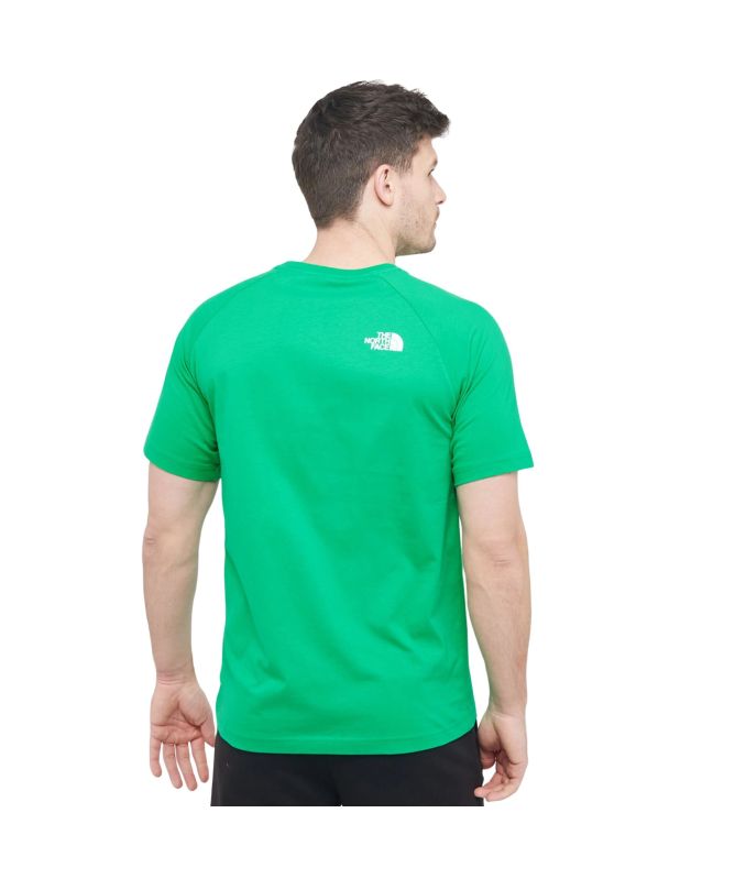 The North Face Raglan Redbox T-Shirt emerald NF0A87NJPO8 at
