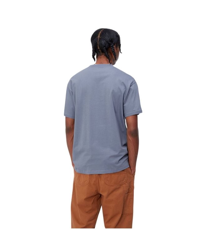 Tシャツ・カットソー Carhartt WIP \"University Script\" t-shirt Light Blue Carhartt WIP University T-Shirt | White-I034851-00A-Sky Blue