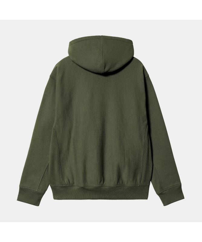 Carhartt WIP American Script Hoodie | Green-I028279-2BR-Tan