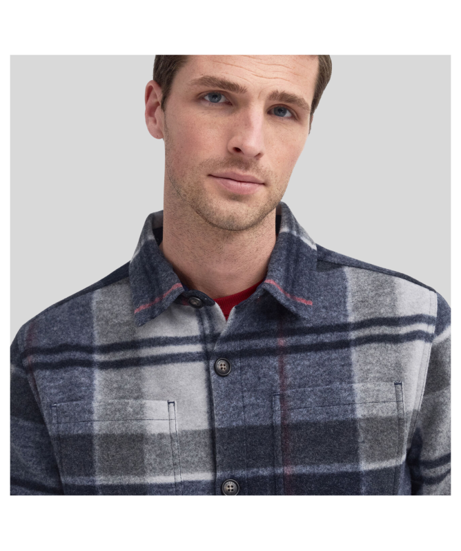 【COSYHARU】Delu Gradient Check Overshirt Buy Joseph Check Overshirt - Mens overshirt in green - from