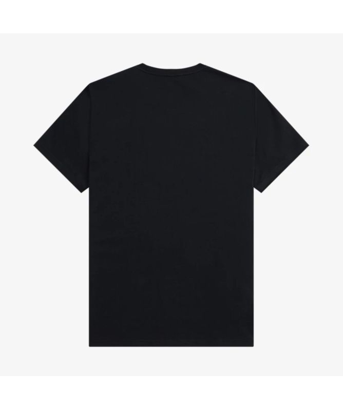 Tシャツ・カットソー FRED PERRY Men T Shirts M1588102 Black Fred Perry EMBROIDERED T-SHIRT Black - Fast delivery