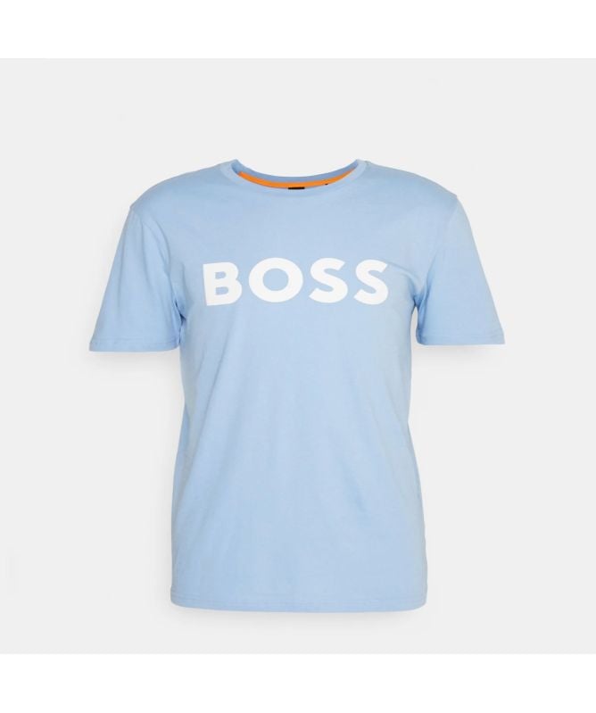 Boss Thinking 1 Crew Neck T-Shirt in sky blue 50481923-460