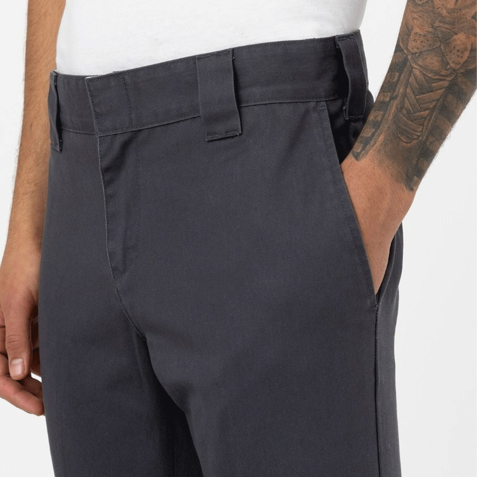 Dickies 872 Men's Slim Fit Work Trousers Charcoal DK0A4XK8CH01