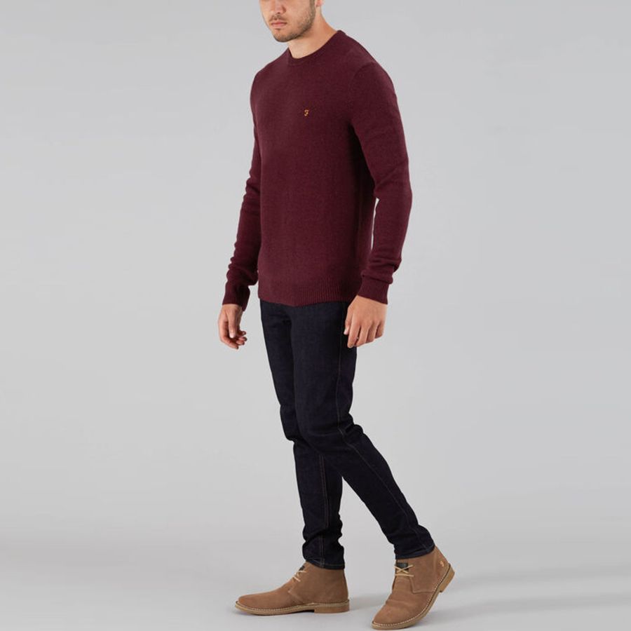 Farah Mullen Merino Wool Crew Neck 