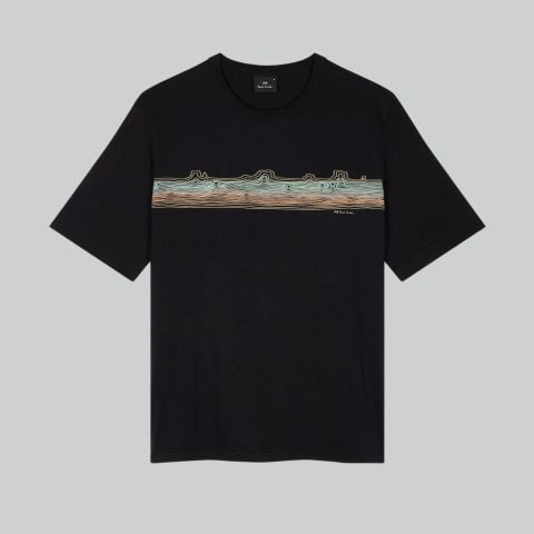 Paul Smith Palm Tree Graphic T-Shirt | White-M2R-220X-PP5073