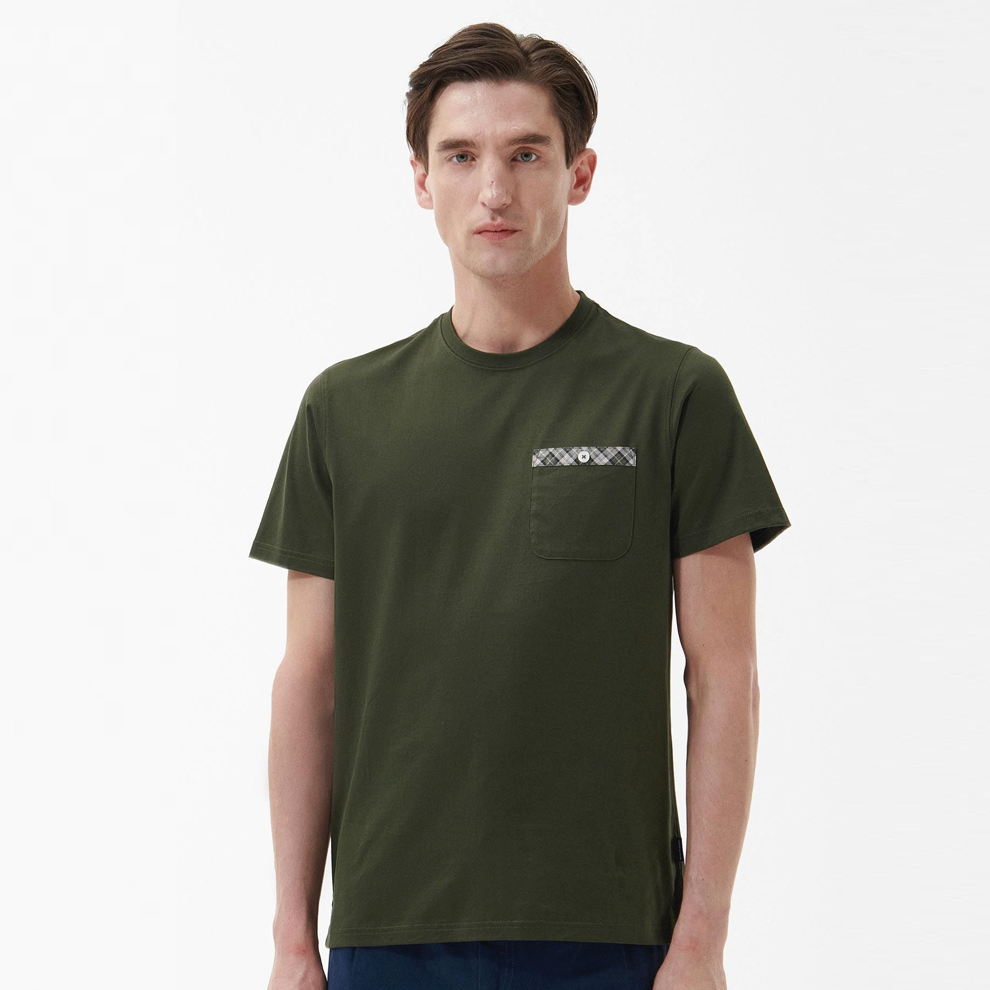 Barbour Essential Sports Men's Tee | olive-MTS0331OL54-green