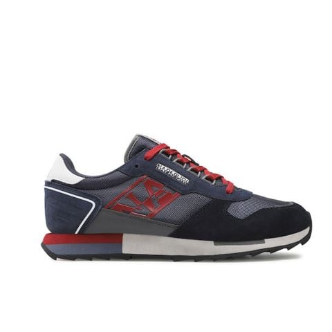 napapijri F2 Virtus 02/Sco mens Trainers blue marine/ navy  np0a4h6j1761 at kular fashion