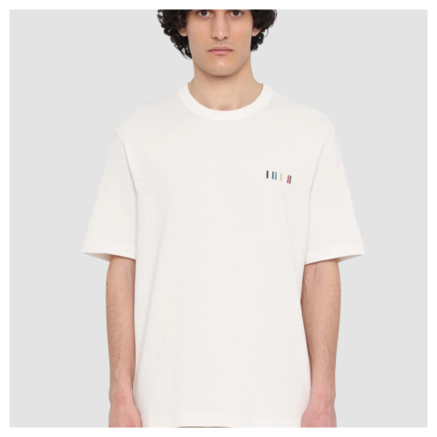 Paul Smith Palm Tree Graphic T-Shirt | White-M2R-220X-PP5073