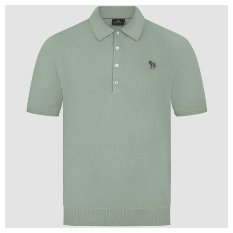 Tシャツ・カットソー Paul Smith MENS SWEATER SHORT SLEEVES POLO PS by Paul Smith Mens Sweater SS Polo, Emerald Green, X