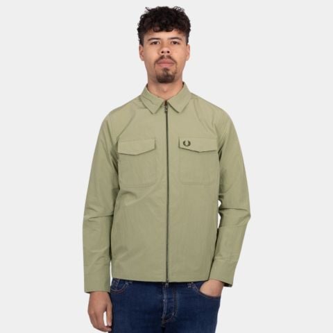 ジャケット・アウター FRED PERRY Utility Overshirt Utility Pocket Overshirt in S54 Whisky Brown | Fred Perry