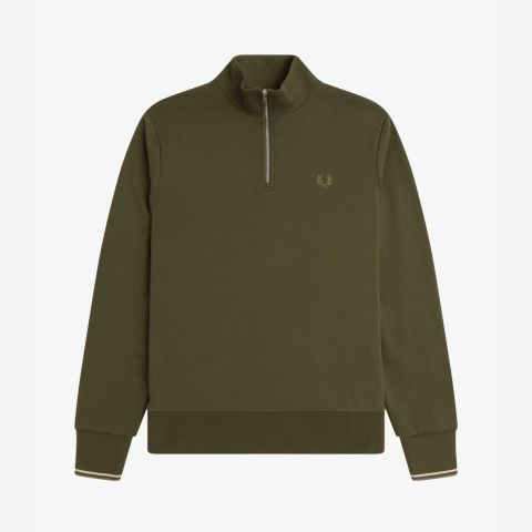 【ENFOLD】26商品新品SALER-COLLAR PULLOVER　38 Fred Perry Zip Neck Coll Sweater | Ecru - M6639
