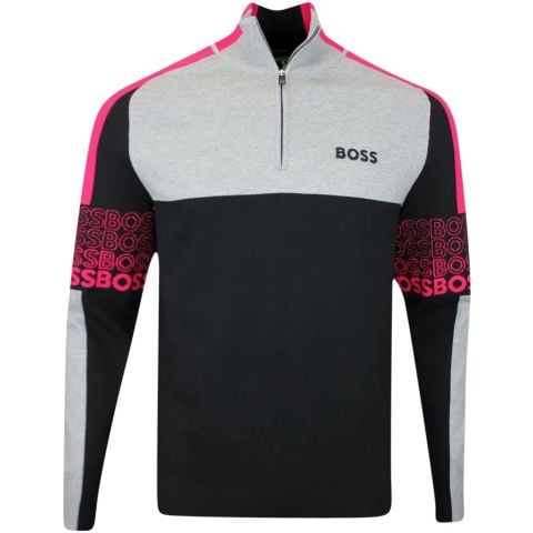 BOSS Ever X ¼zip Jumper in navy 50498518-402, sky blue
