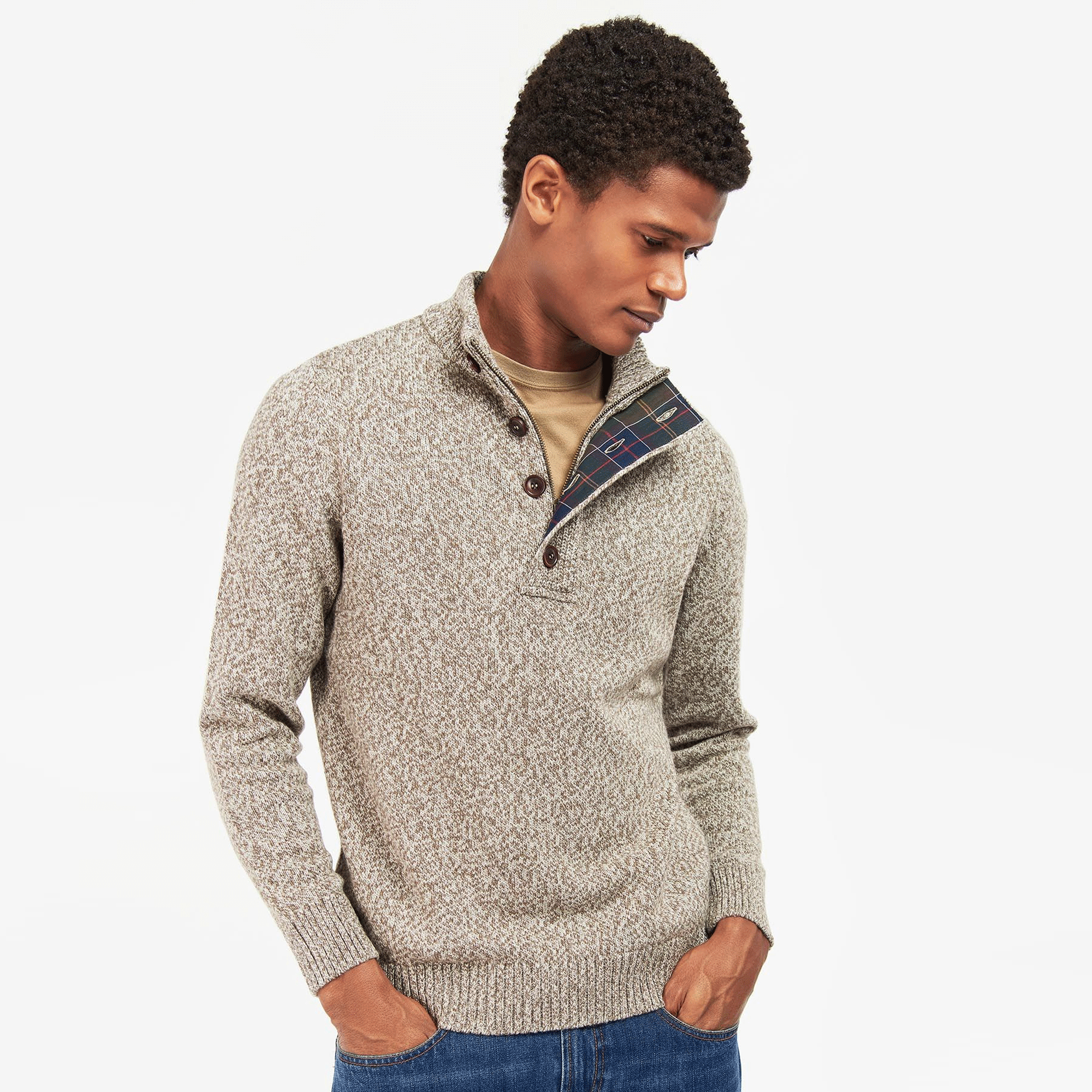 Tシャツ・カットソー HUECLOSET CABLE ZIP-UP HALF KNIT 4BTR927 Tシャツ・カットソー HUECLOSET CABLE ZIP-UP HALF KNIT 4BTR927