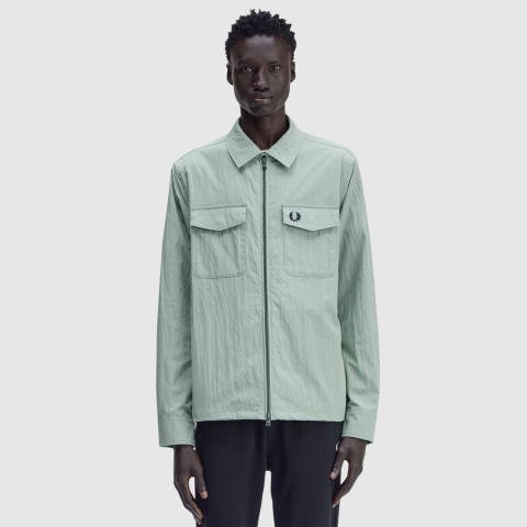 Fred Perry Men's Corduroy Button Down Shirt | Green - M8726-Q20