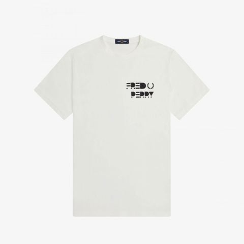 Fred Perry Textured Laurel Wreath Logo T-Shirt | Ecru-M8587