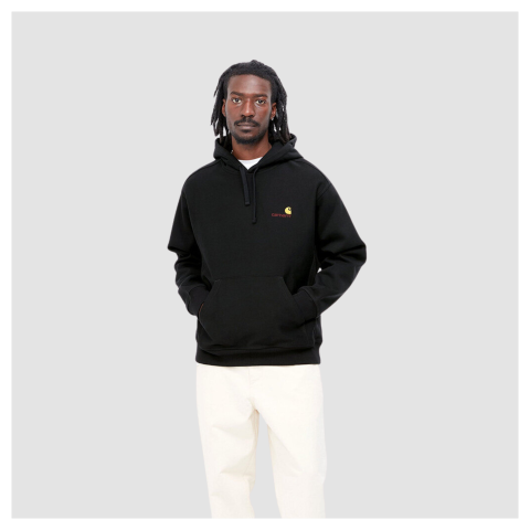 Carhartt WIP Hooded Chase Sweatshirt | Black - I033661_00F_XX