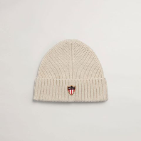 GANT Wool Knit Beanie in Grey for Men | Lyst UK