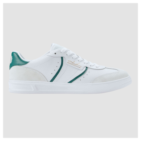 Perry Fred Perry B722 Leather Mens Trainers | White - 204185