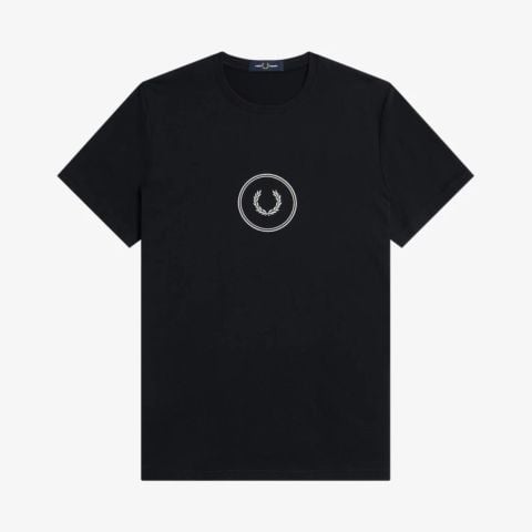 Fred Perry Central Stripe Long Sleeve T-Shirt | Navy